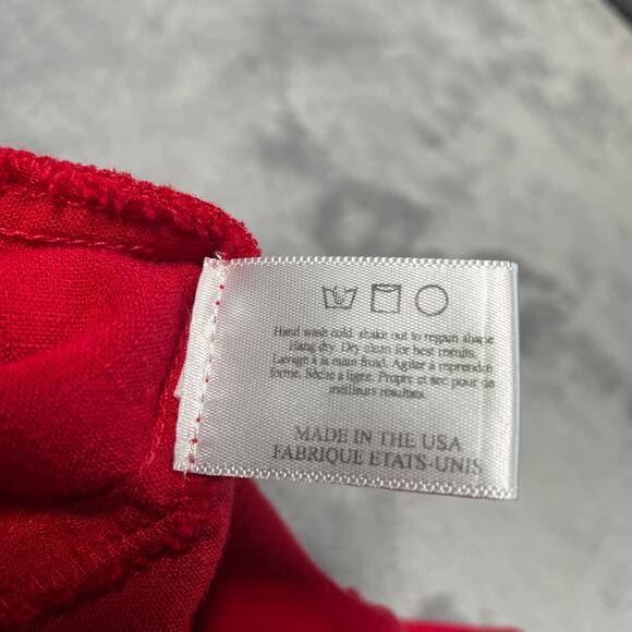 The Lady and The Sailor Wrap Dress XS Small 1 Red Ruffle Classic Lightweight - Picture 5 of 8